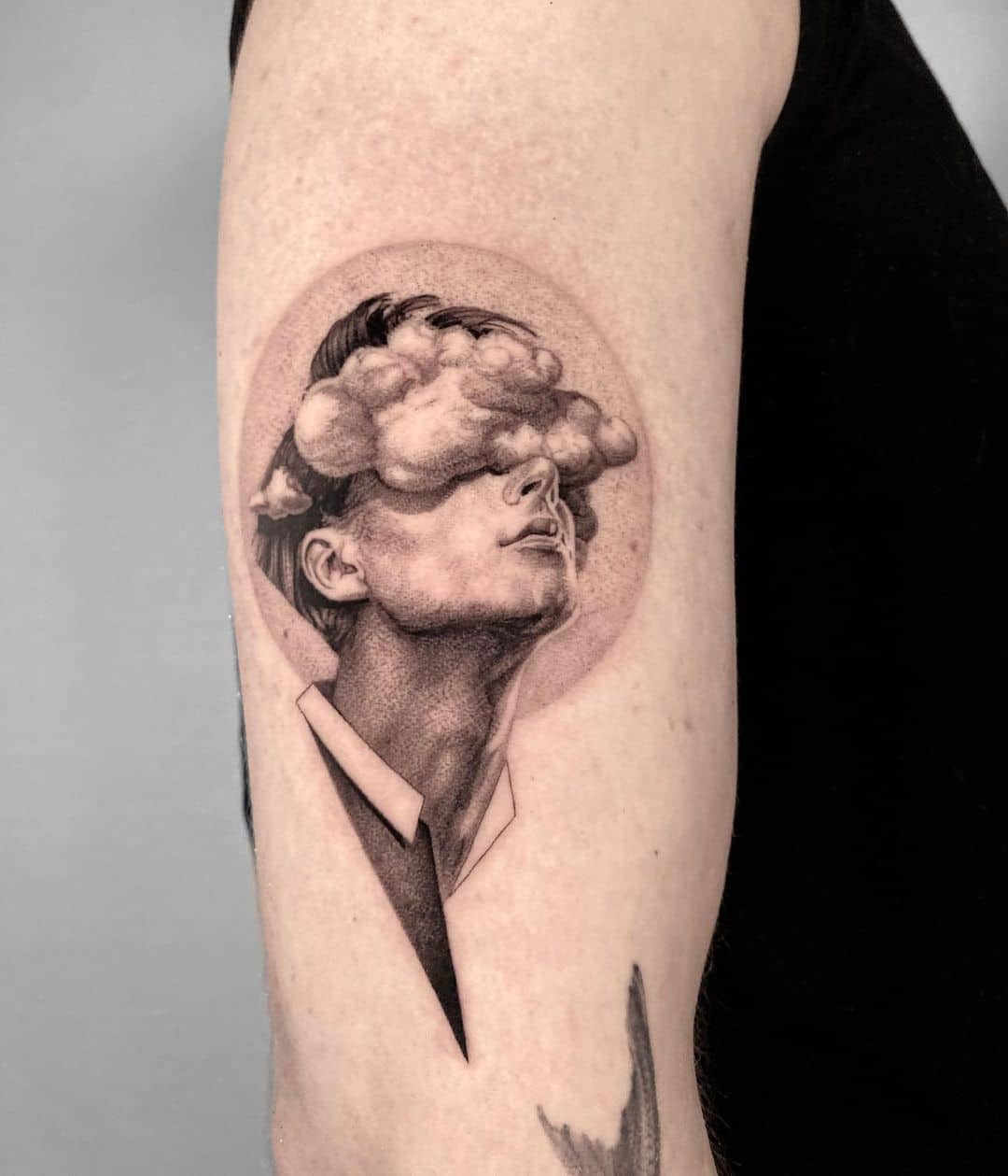 Amazing mini portrait tattoo by vytautasvy
