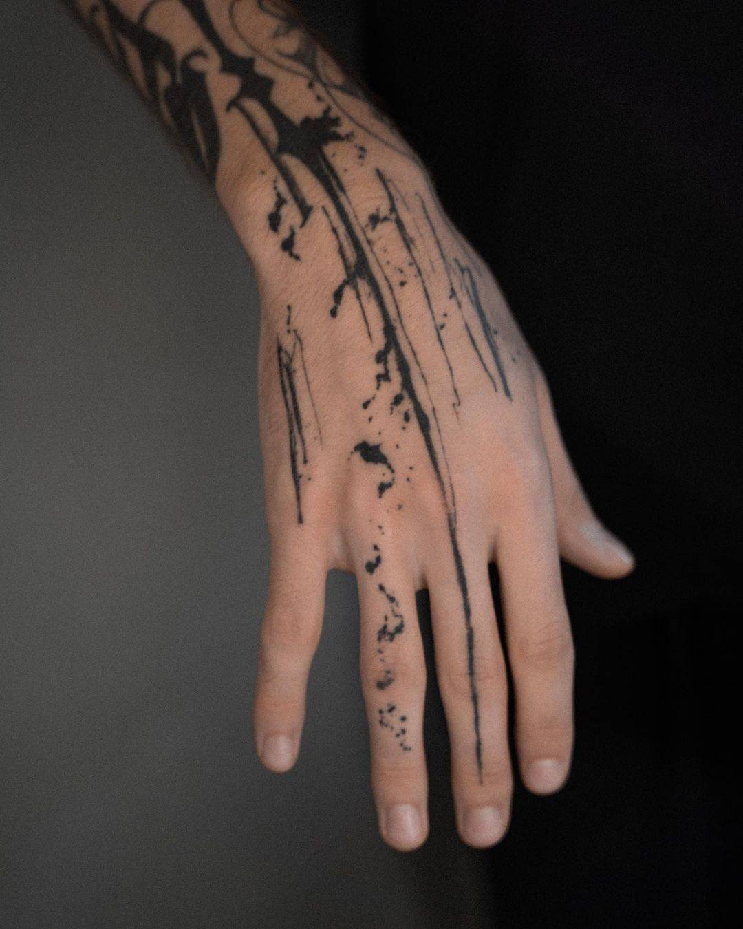 Amazing tattoo on hand by e.tedebring and contemporary tttism