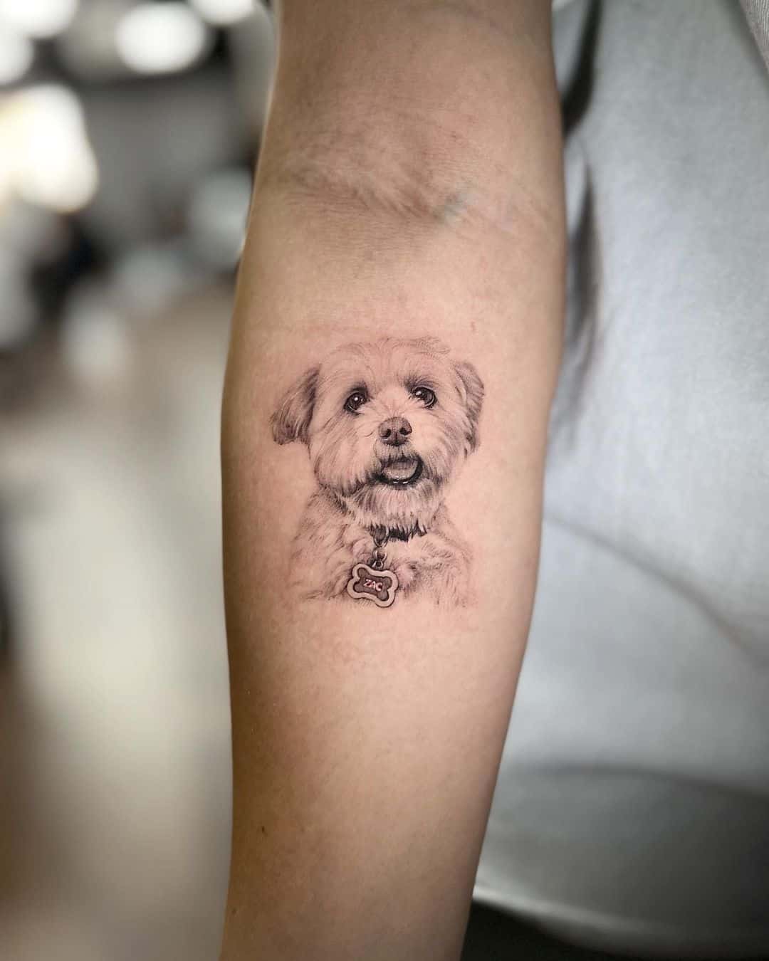 Cute puppy tattoo design by baronart nana 1