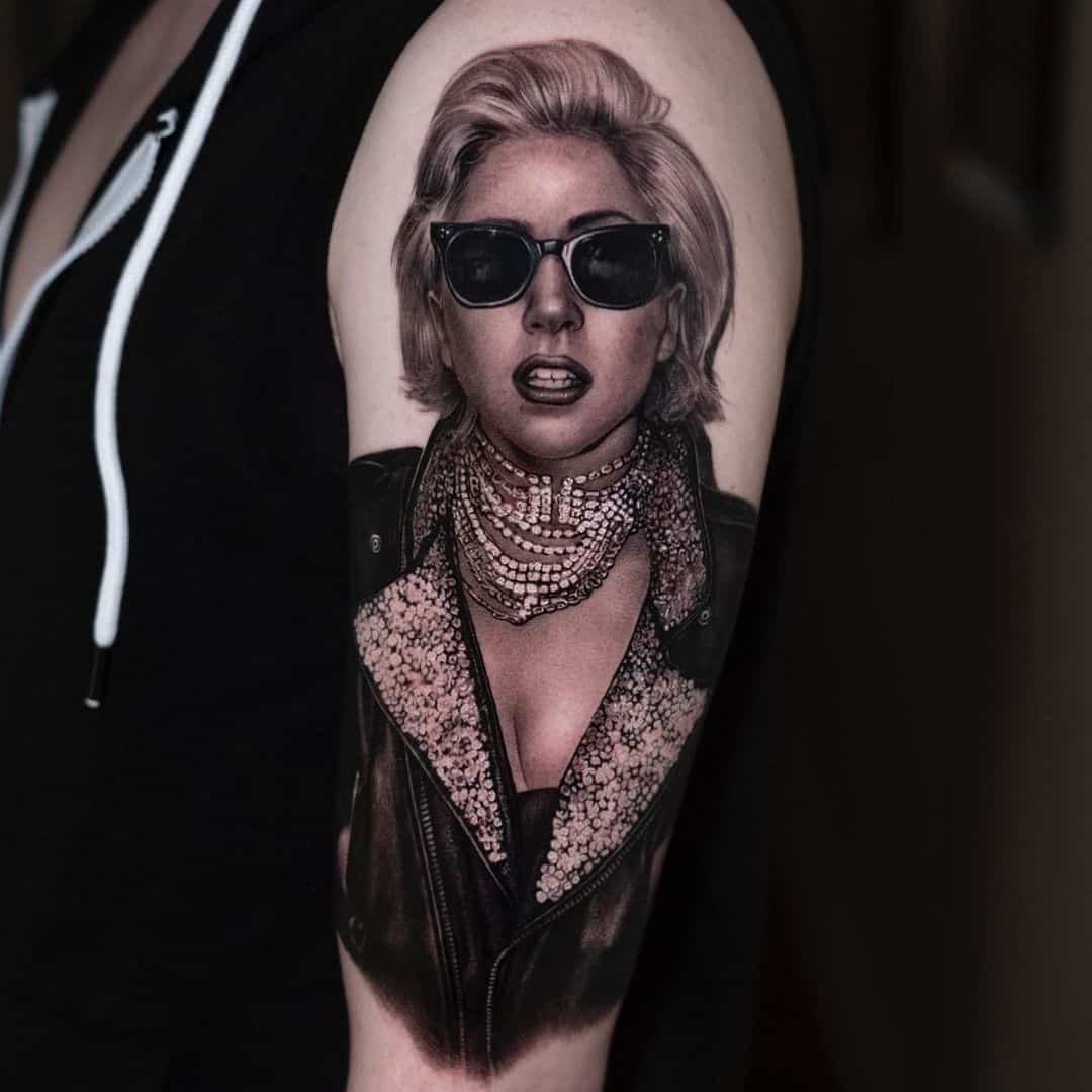 Lady gaga with her iconic looks by seventattoovegas