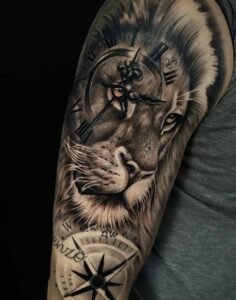 Amazing Lion Tattoo Design Ideas For Upper Arm