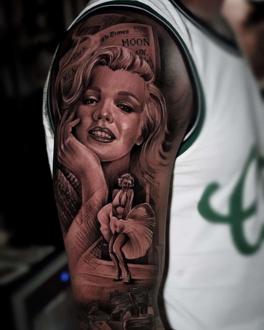 Portrait tatto on arm by edwinramireztattoo
