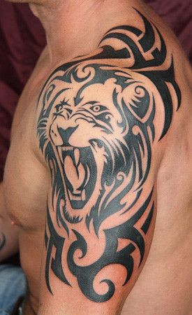 Realistic Lion Head Tattoo On Chest  Tattoo Designs Tattoo Pictures
