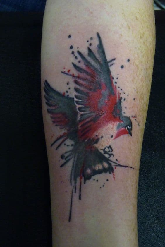 cardinal abstract tattoo