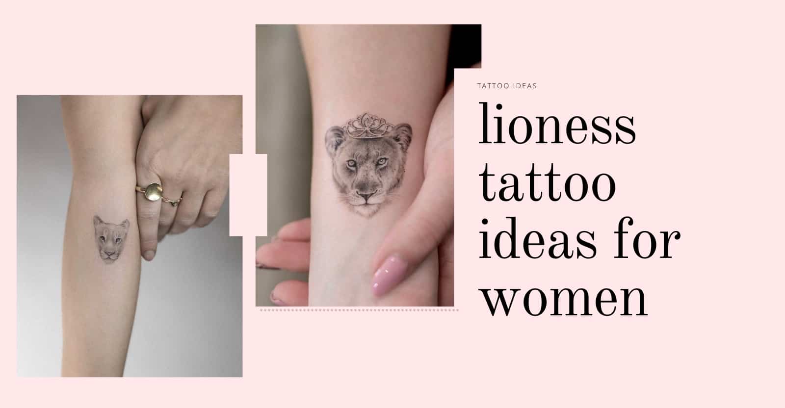 lioness tattoo ideas for women