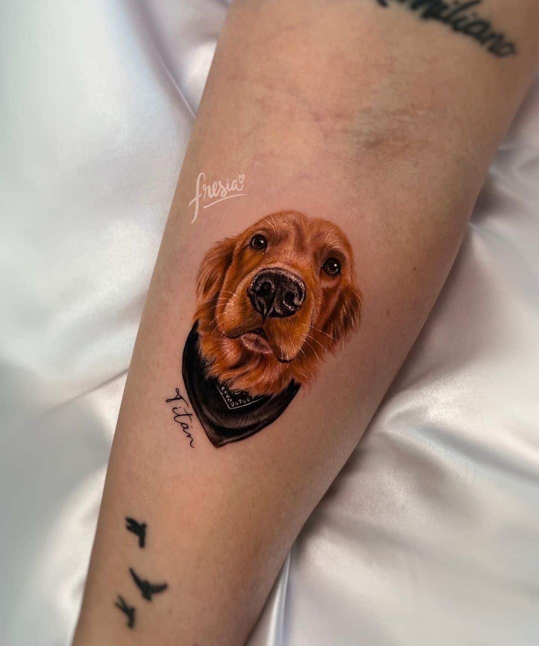 Amazing dog tattoo design by fresia.tattoo