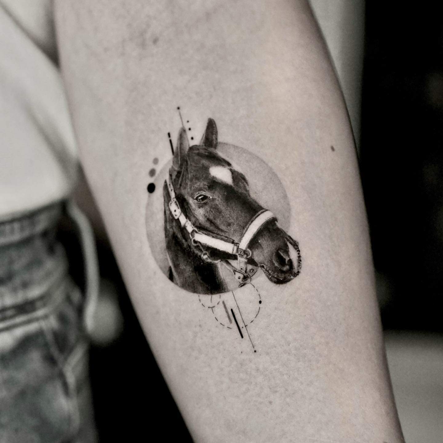 Amazing horse tattoo by mafis tats