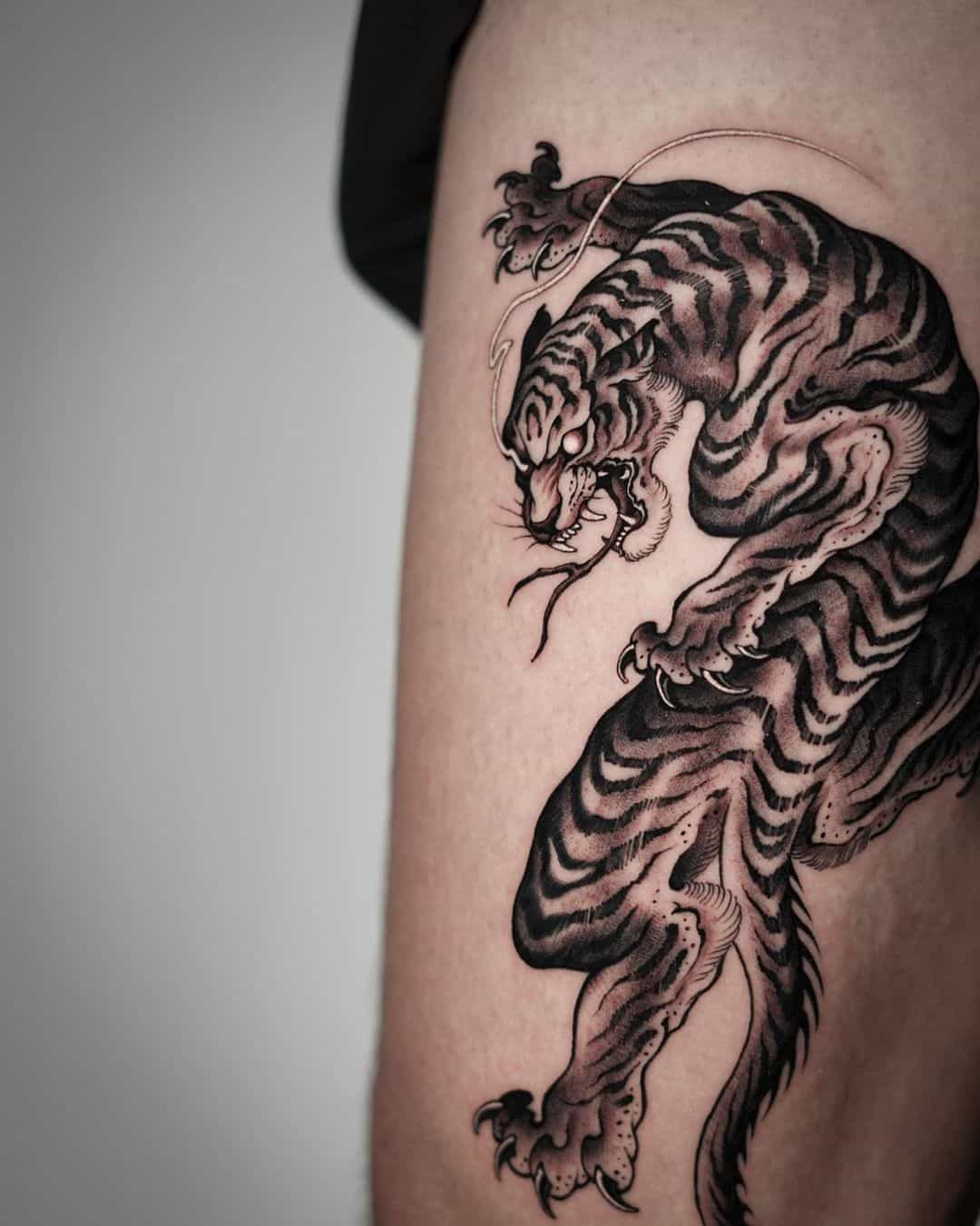 Amazing korean tattoo design by jiin qchoi