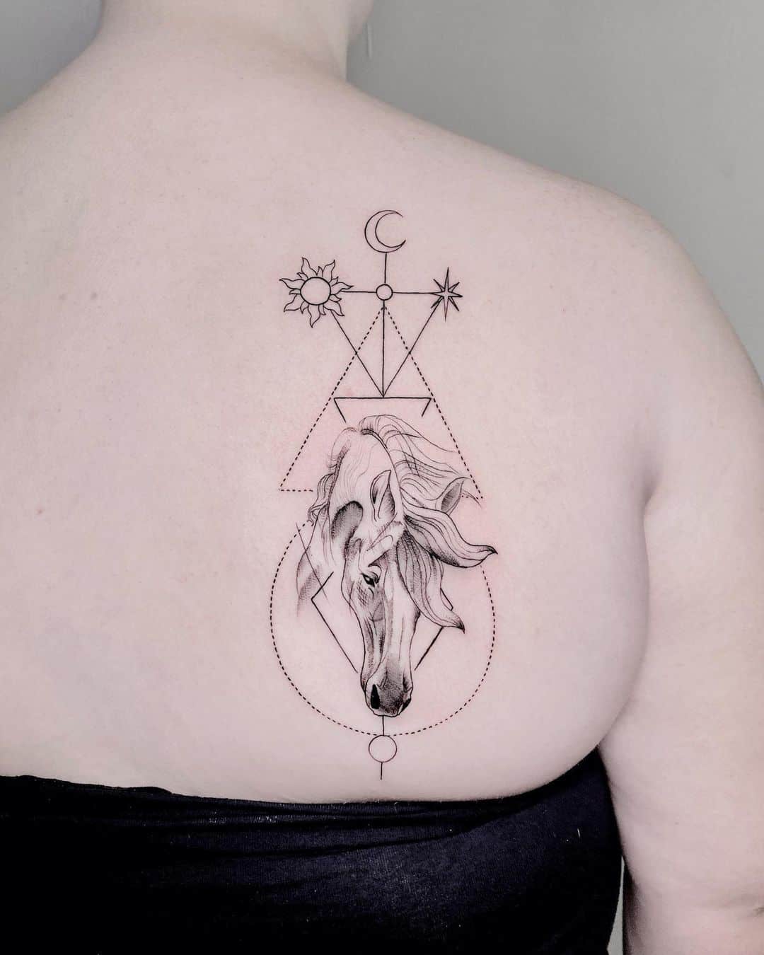 Geometric Horse Tattoo by Aloysius Patrimonio on Dribbble
