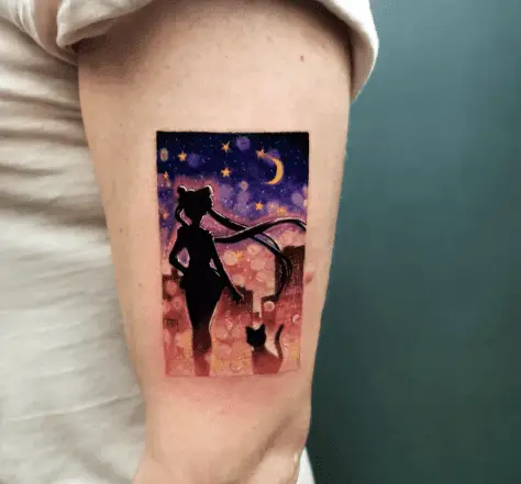 Beautiful sailor moon tattoo by naomivargatattoo