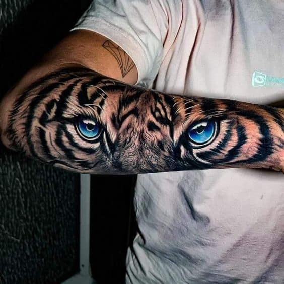 Blue eye tiger design 2