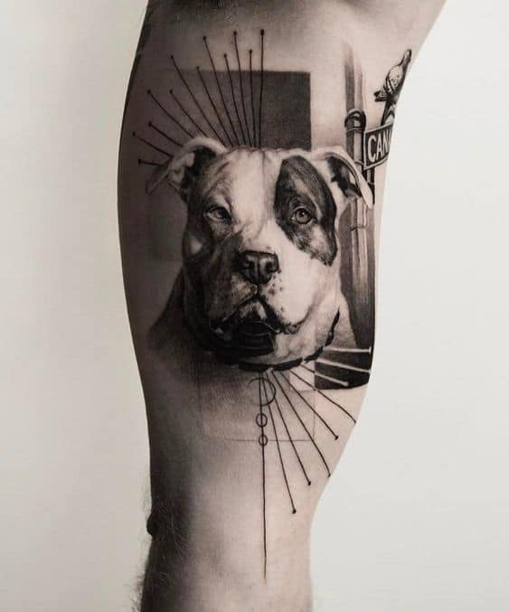 Labrador tattoo | Geometric dog tattoo, Tattoos for guys, Tattoos for dog  lovers