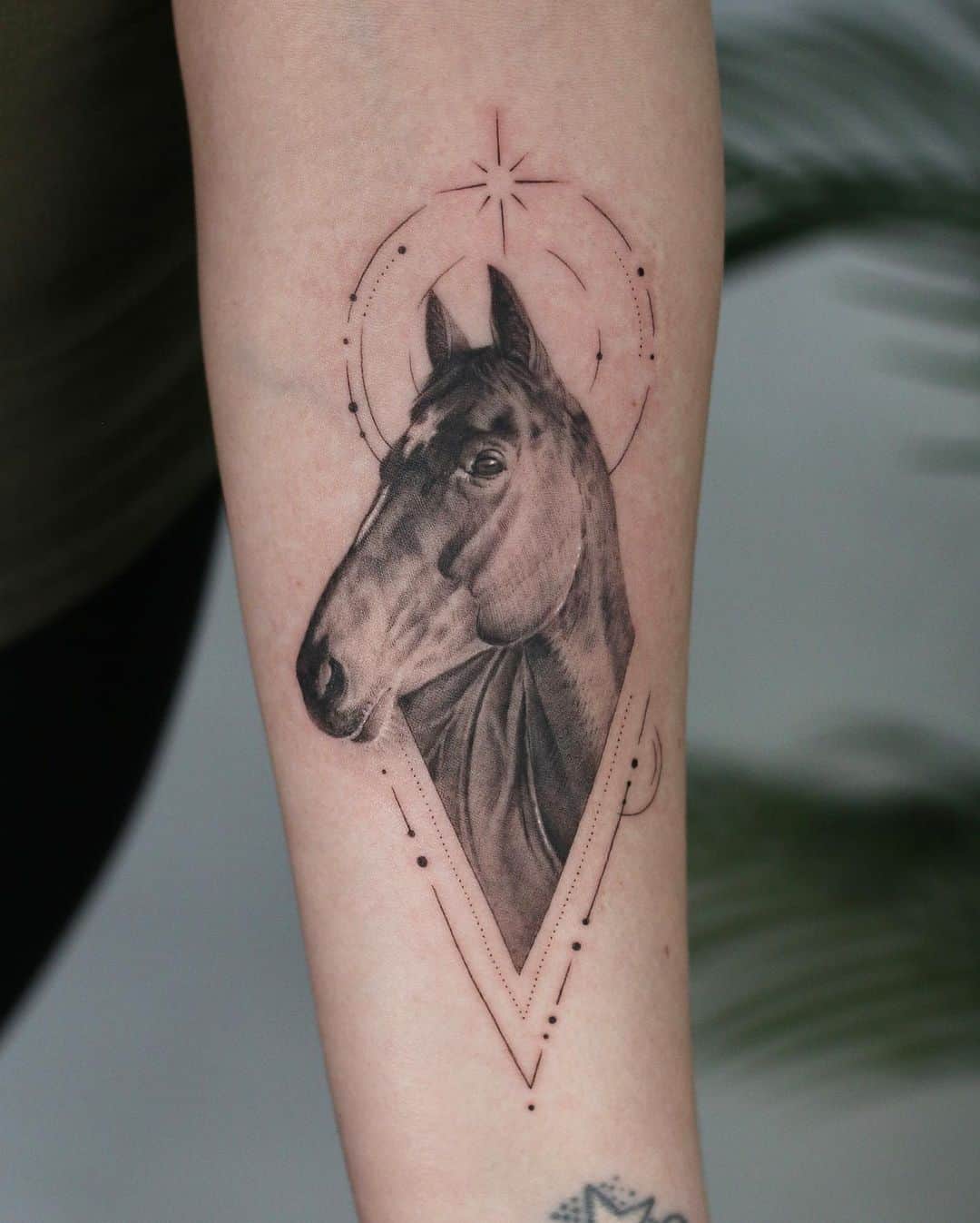Horse tattoo design by c