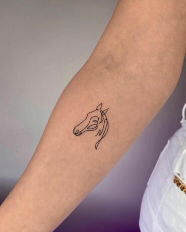 Horse tattoo design by p.inkhousestudio