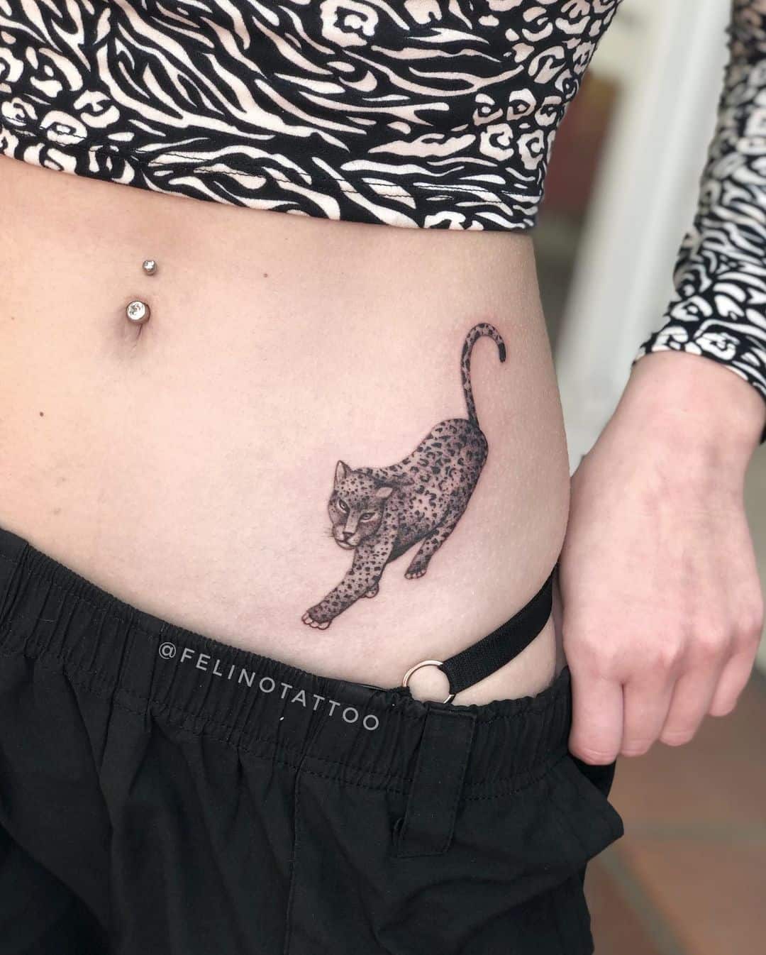 Leopard tattoo by felinotattoo