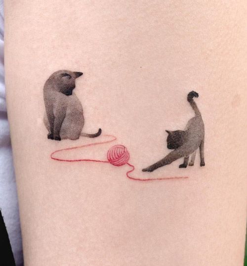 Matching cat tattoo 2