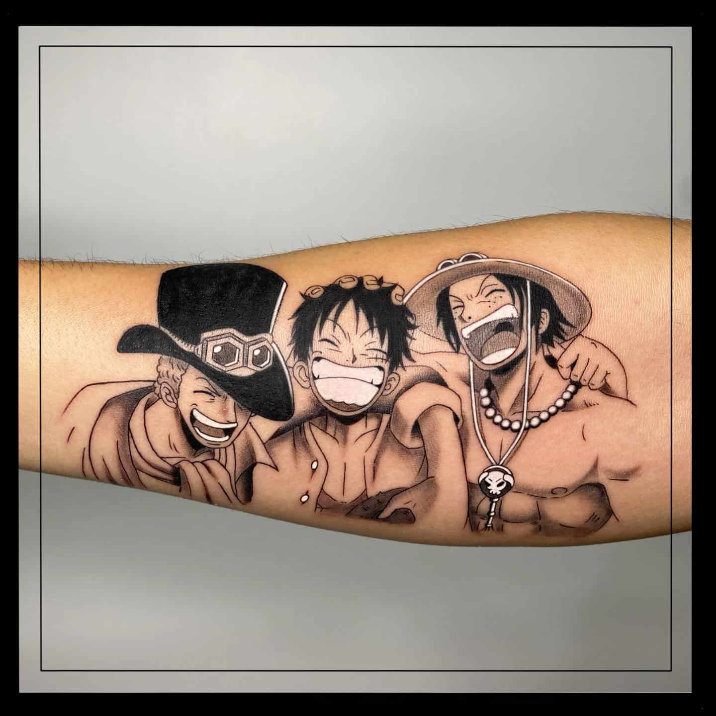 One Piece hero tattoo by davidinho tattoo