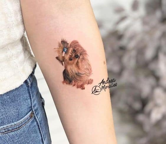 Puppy tattoo design 4