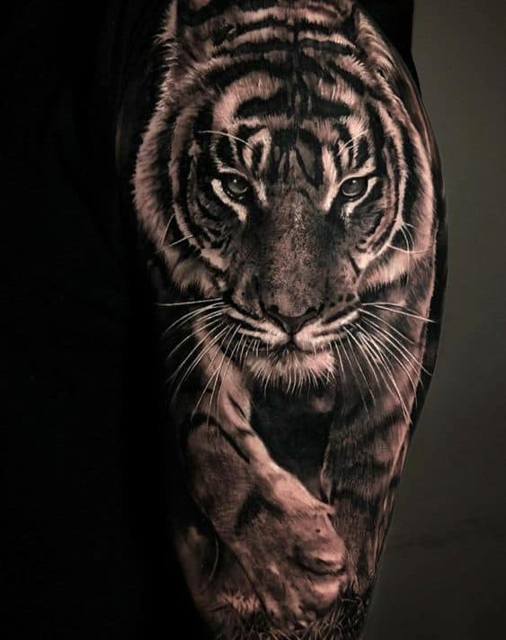 Realistic Tiger Tattoo 2