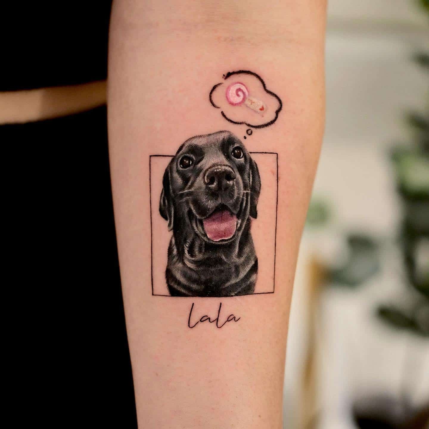 Realistic dog tattoo design by greens tattoo