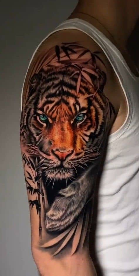 Realistic tiger tattoo 3