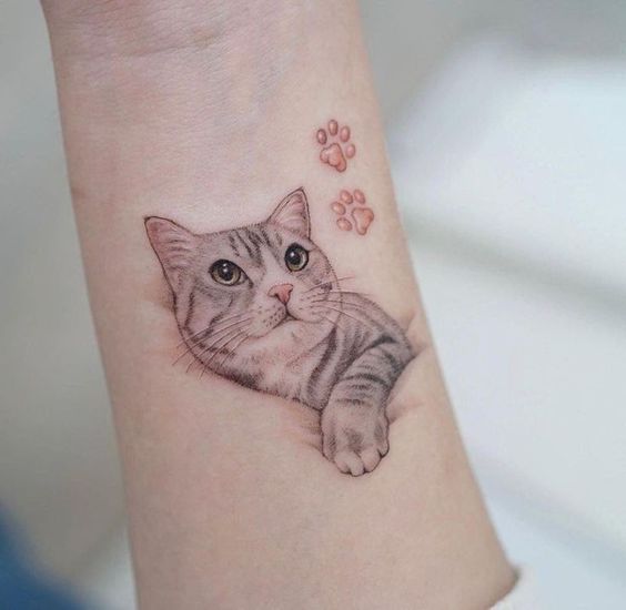 Small cat tattoo 2