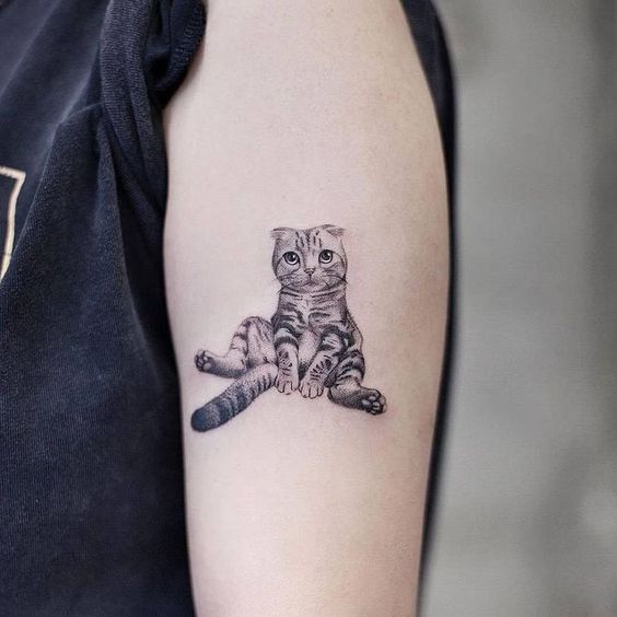 Small cat tattoo 3