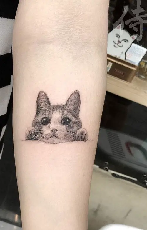 Small cat tattoo 4