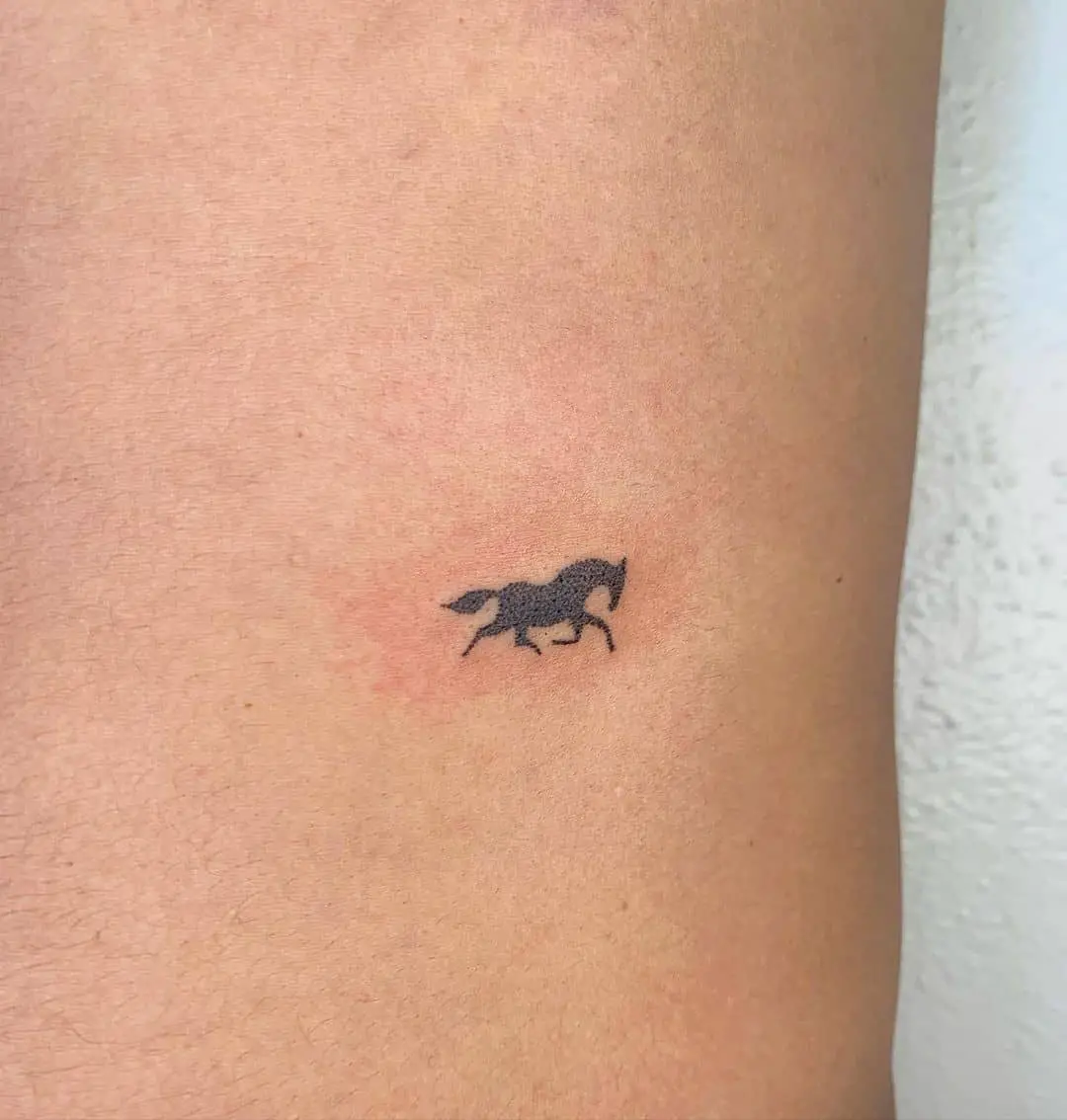 Small horse tattoo design by c