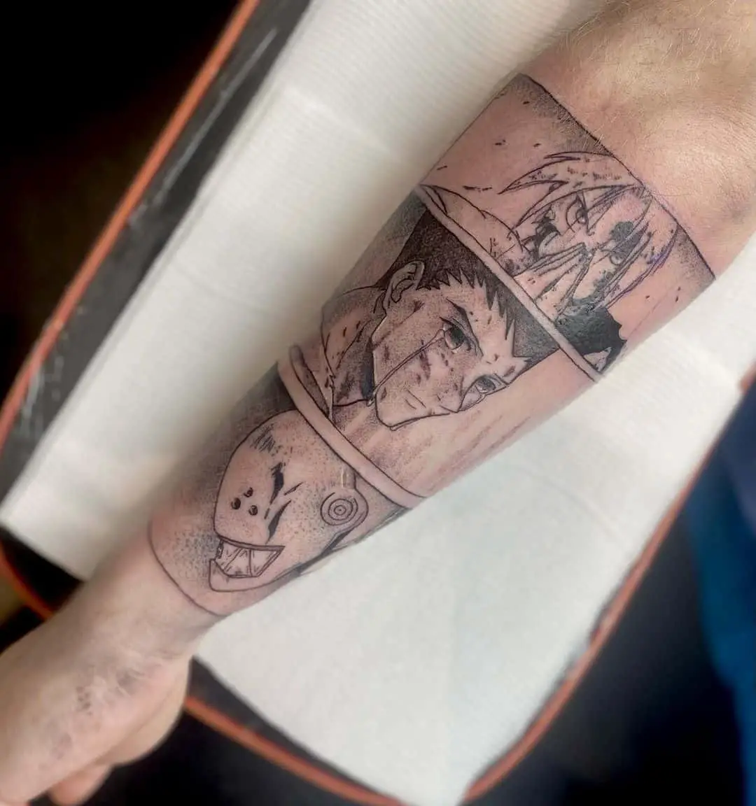 Wonderful multi anime tattoo by breannakay tattoos