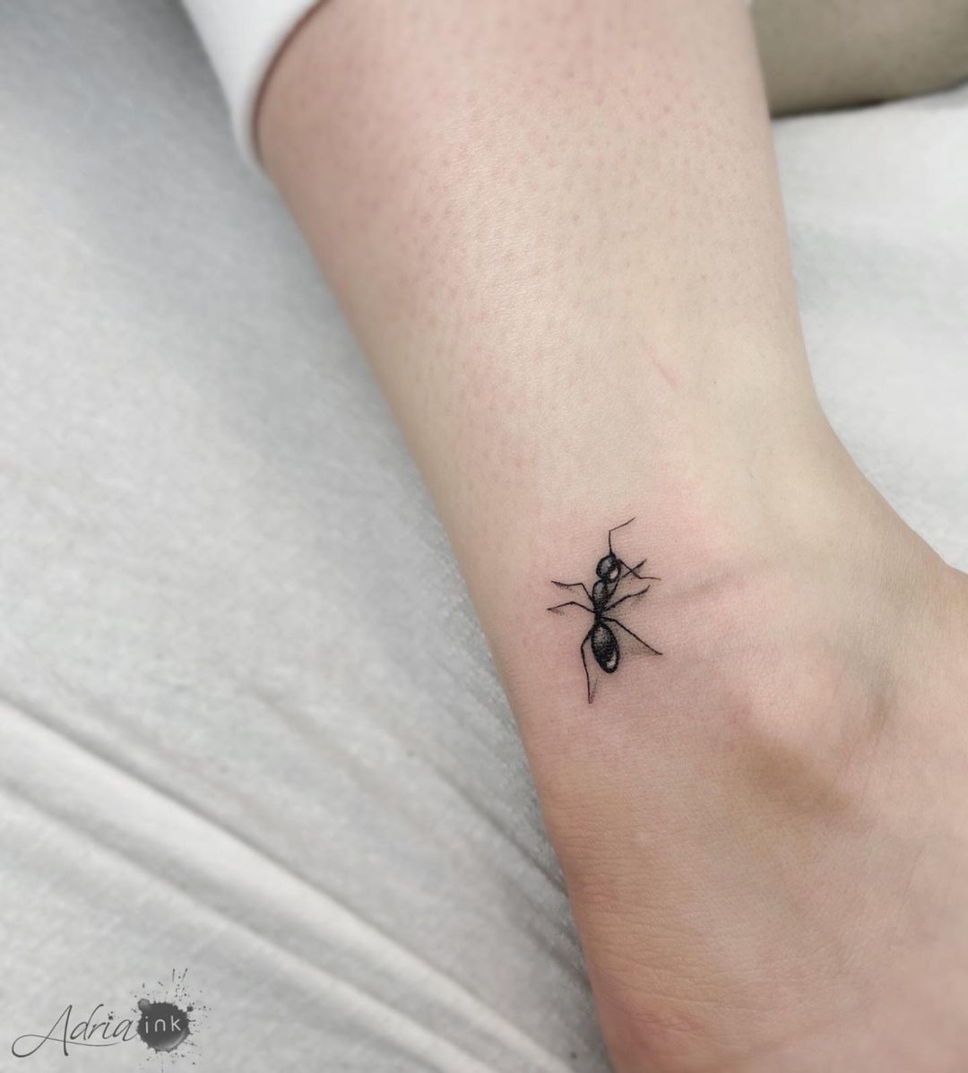 Ant tattoo by addria ink
