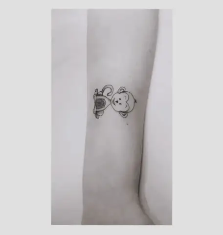 Tattoo uploaded by Knowledge • Baby monkey • Tattoodo