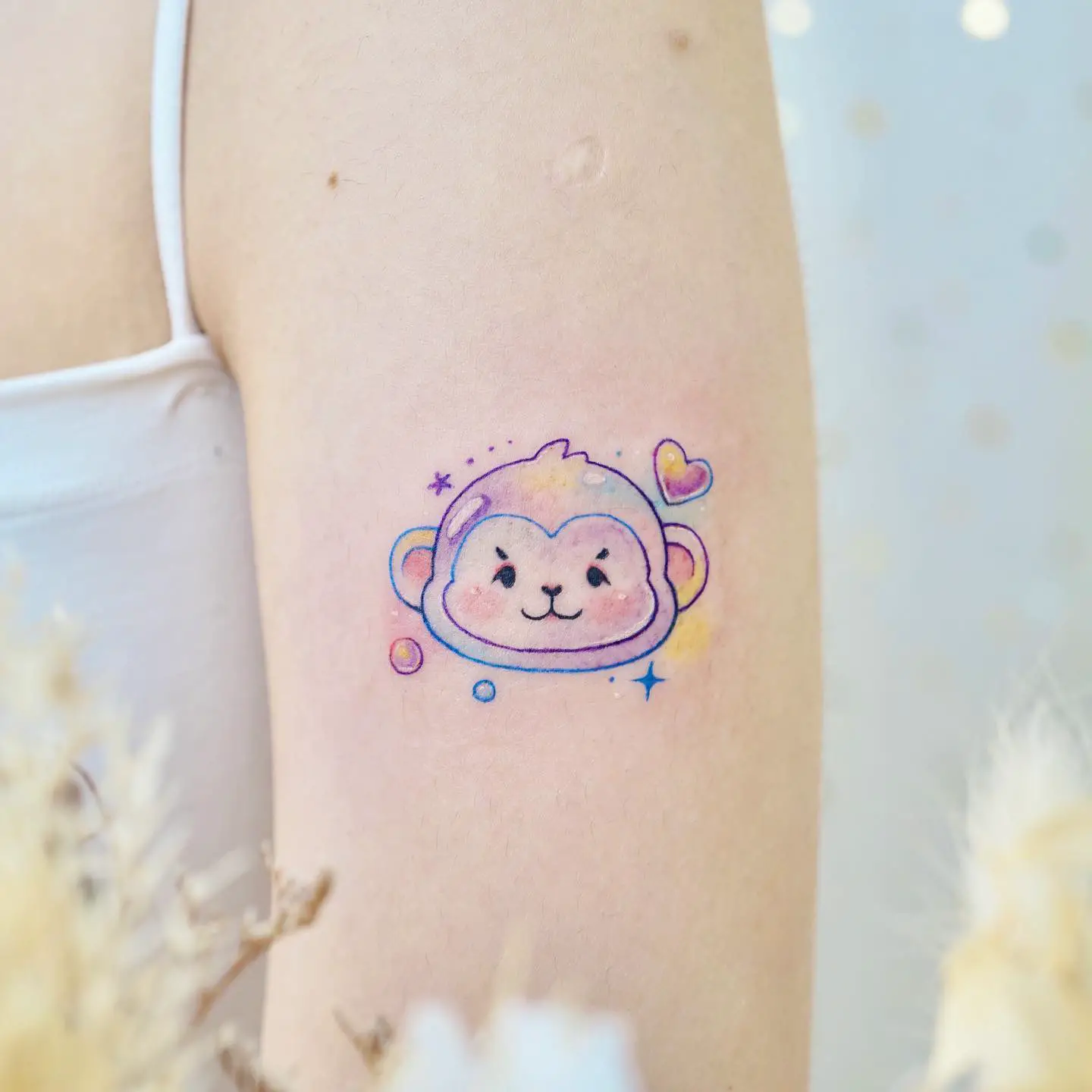 Baby monkey tattoo design by hktattoo navi