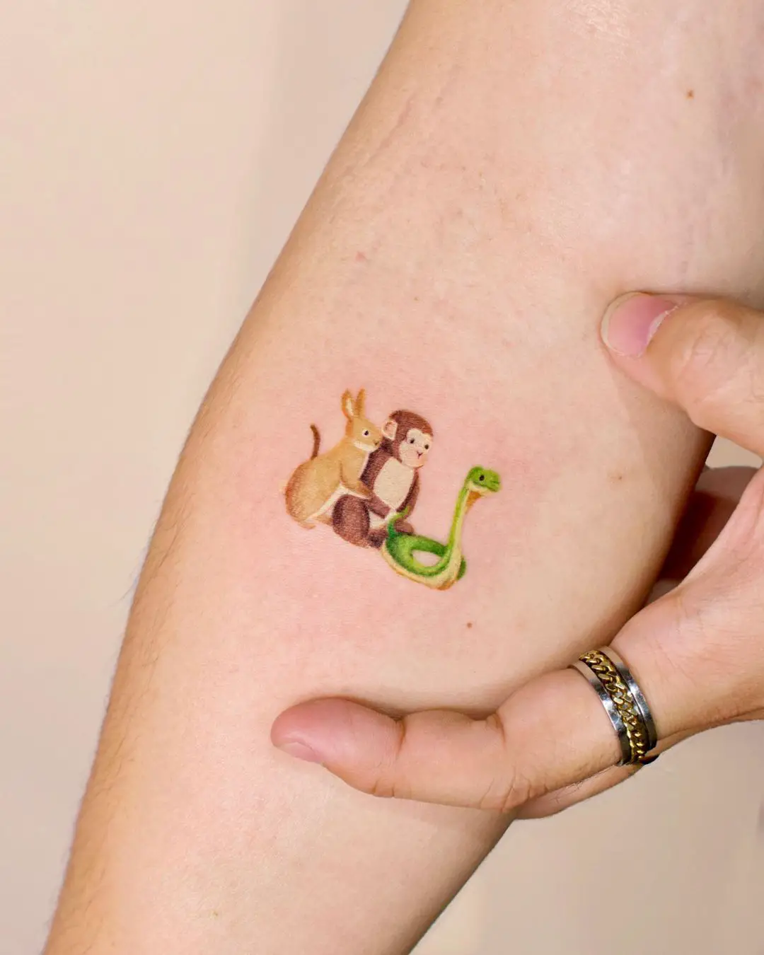Baby monkey tattoo design by ovenlee.tattoo