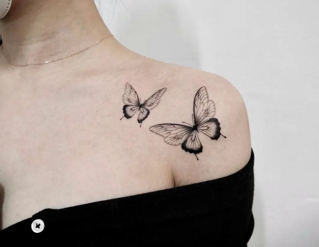 Butterfly tattoo by d.on tat