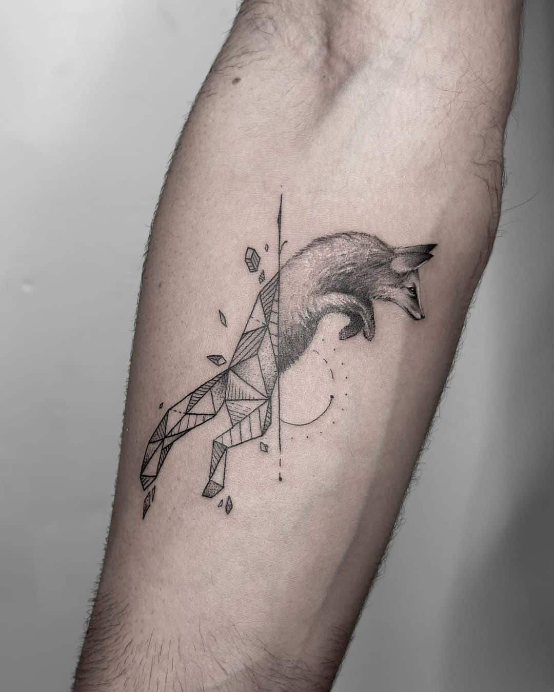 Cute geometric tattoo by zap.ink