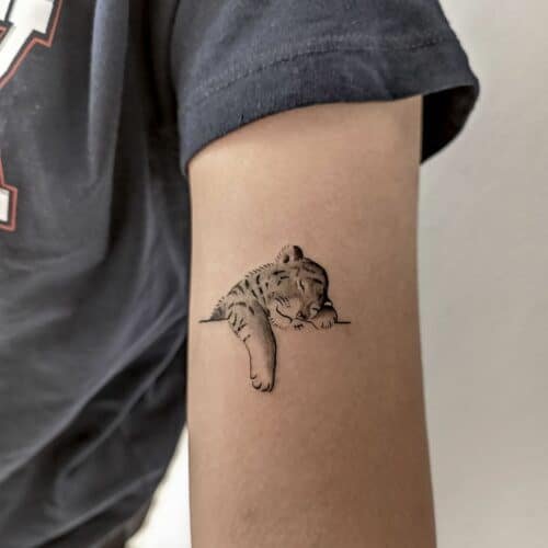 Stunning Tiger Tattoo Designs For The Upper Arm