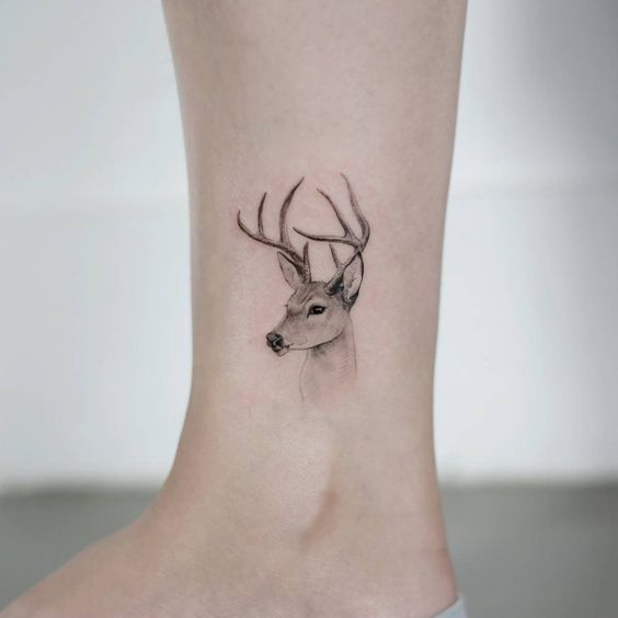 Deer tattoo 1