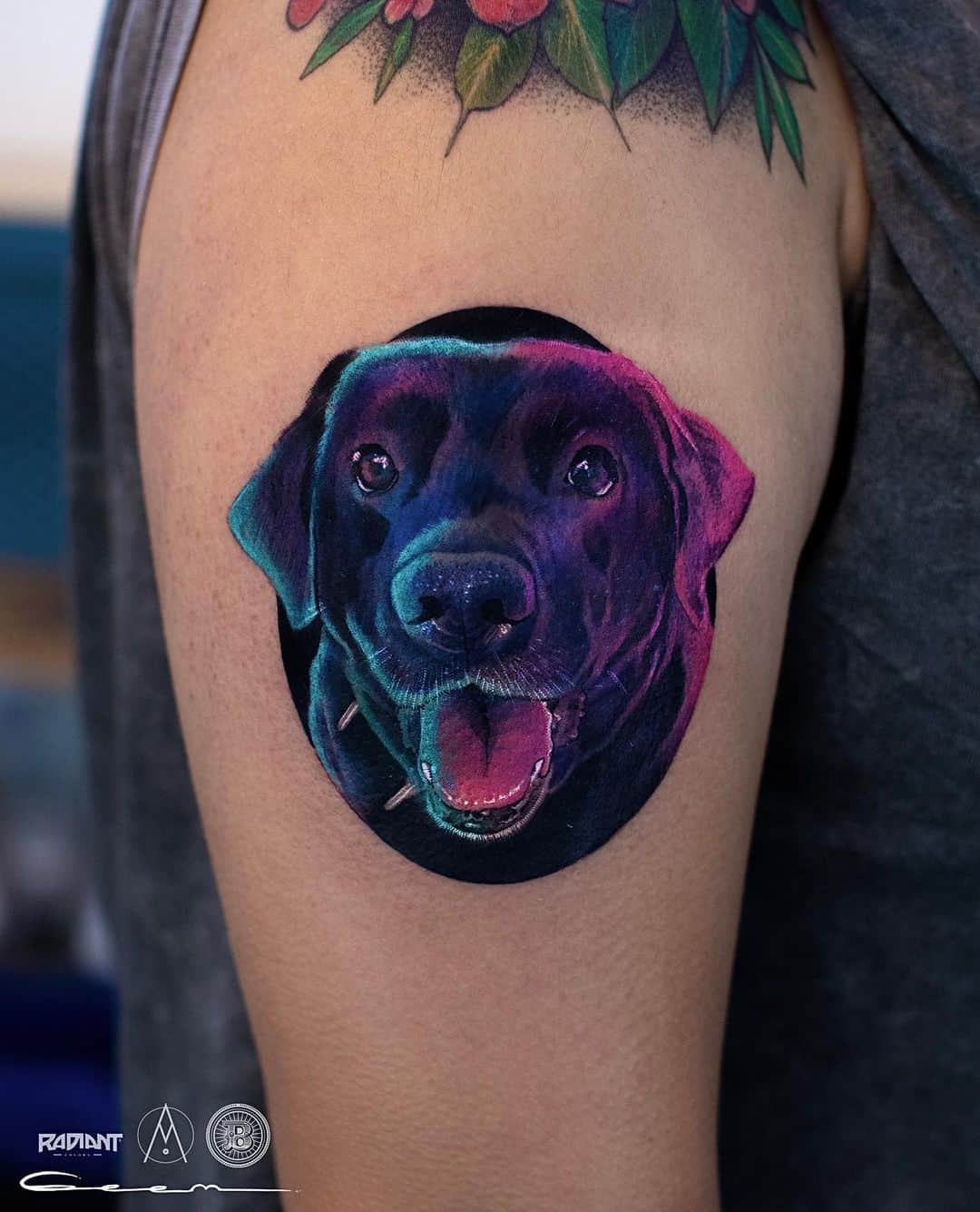 Dog tattoo by geem tattoo