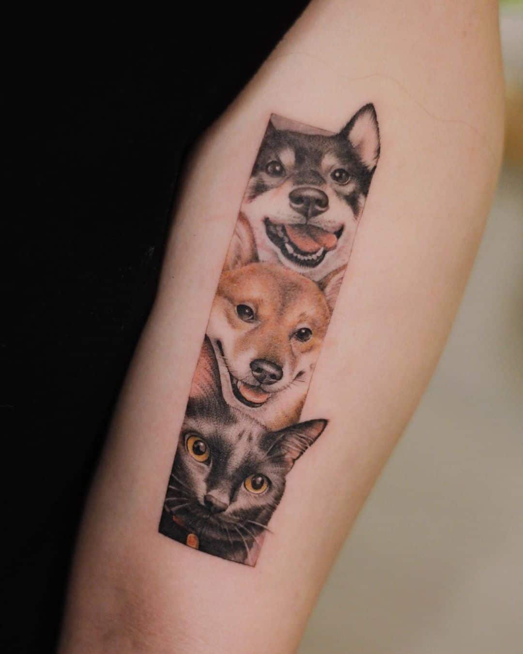 Dogs tattoo by rubi rubi tattoo