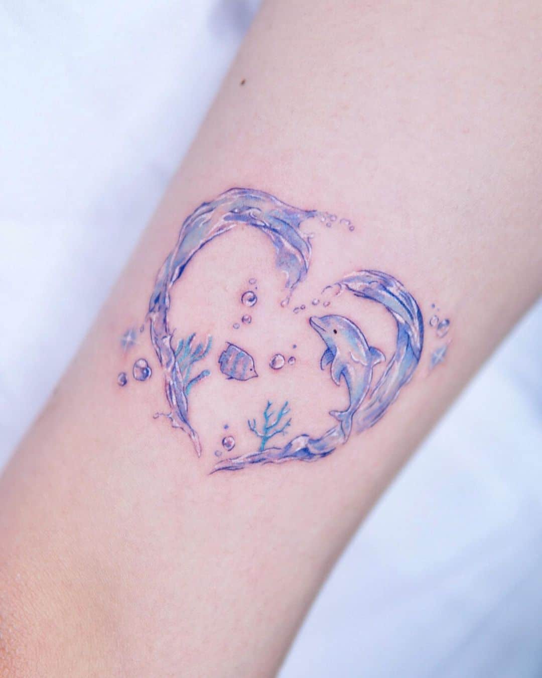 Dolphin tattoo by default blue tt