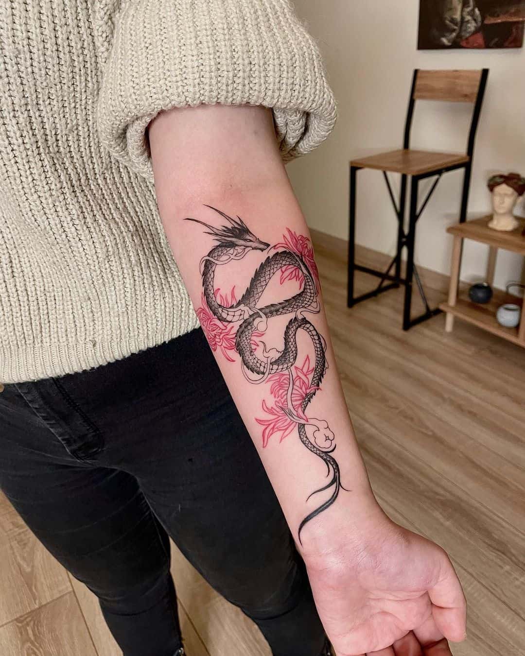 Dragon tattoo by oddinkk