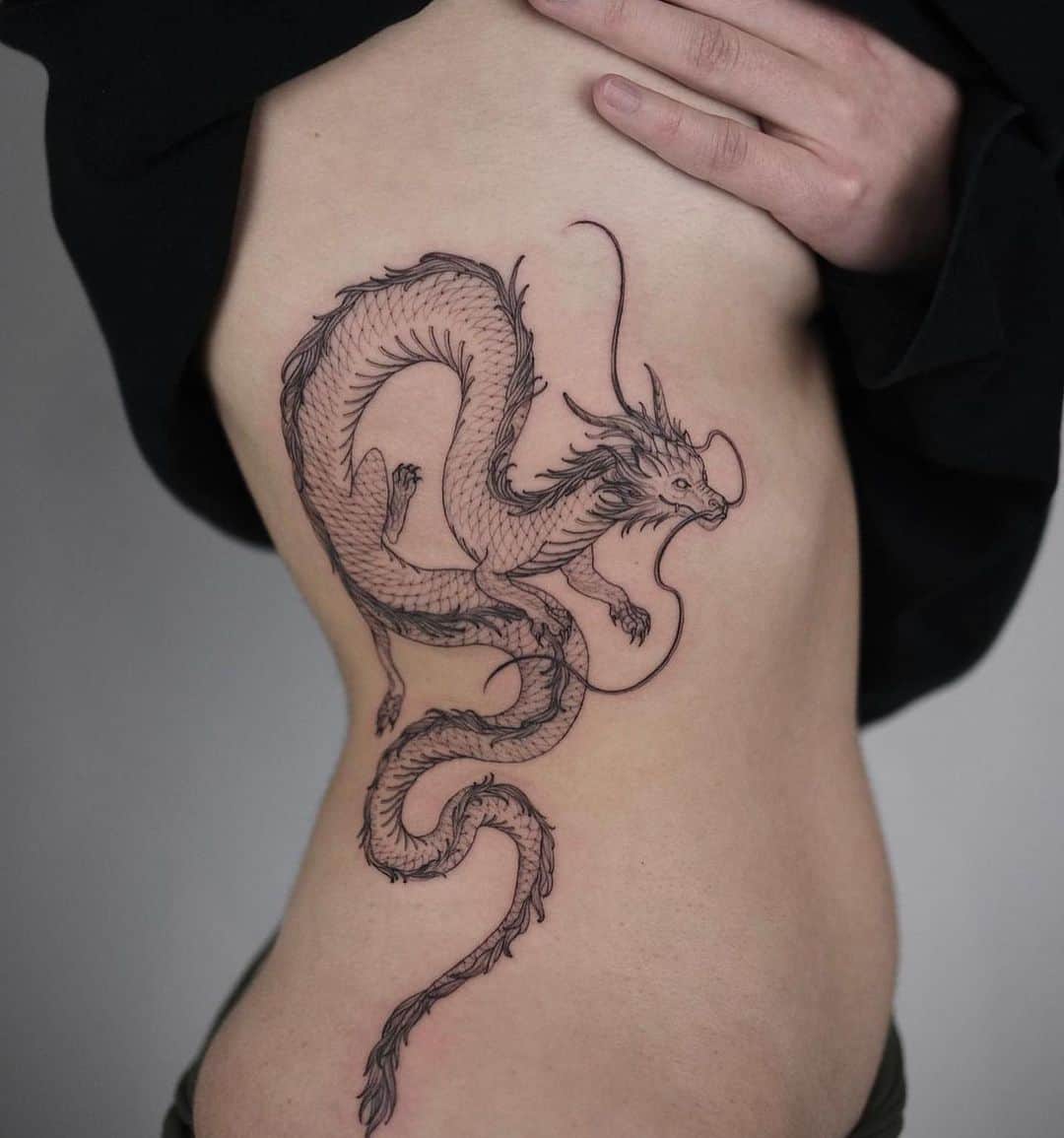 Dragon tattoo by sosnovska