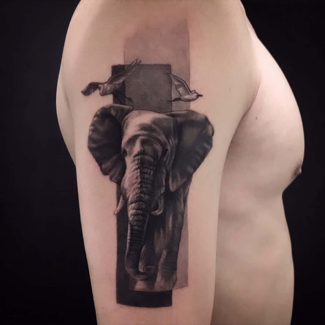Thai Elephant Tattoo : Thai Sak Yant Chang Erawan (Elephant) Tattoo Design