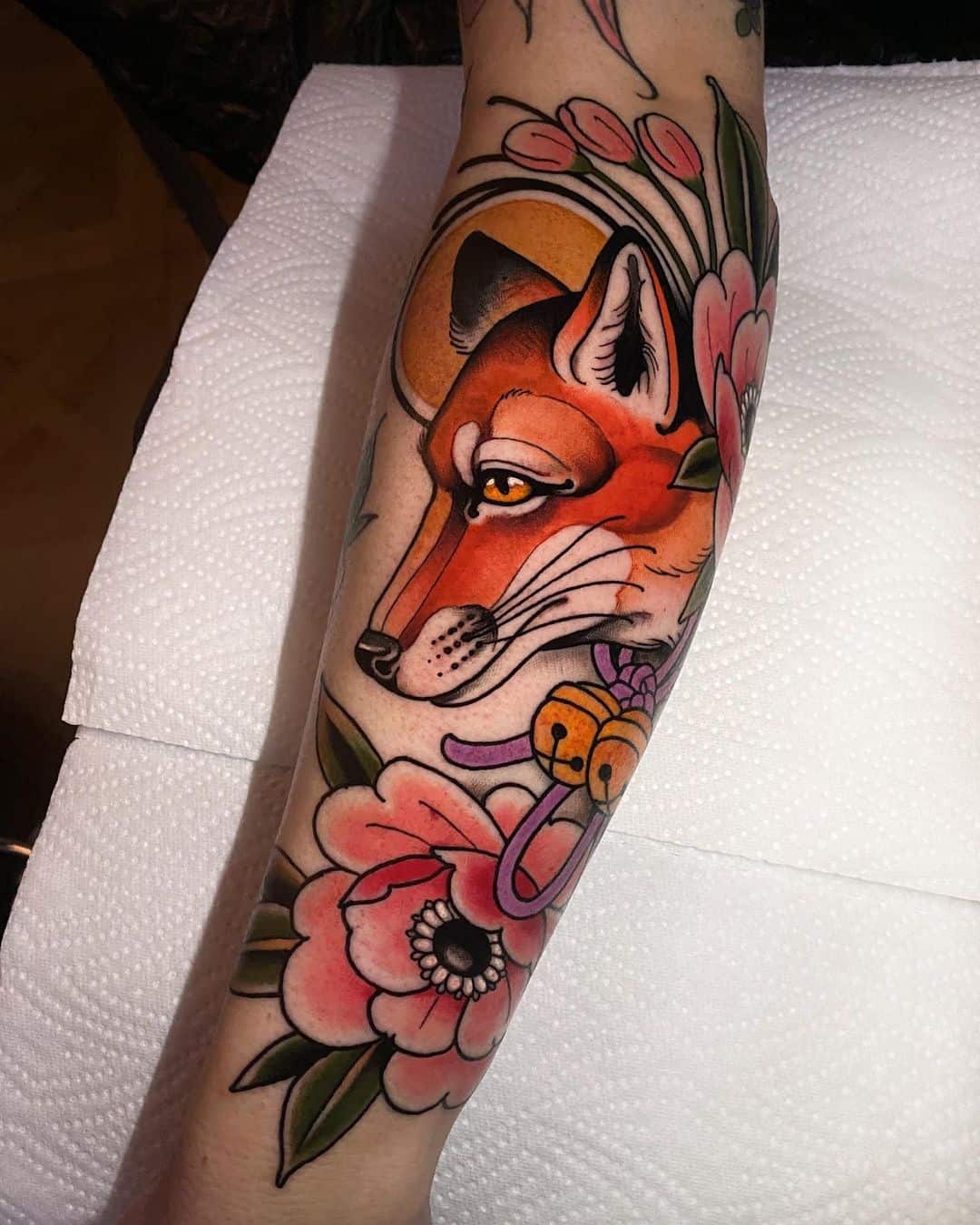 Fox tattoo by ninja.v.herr