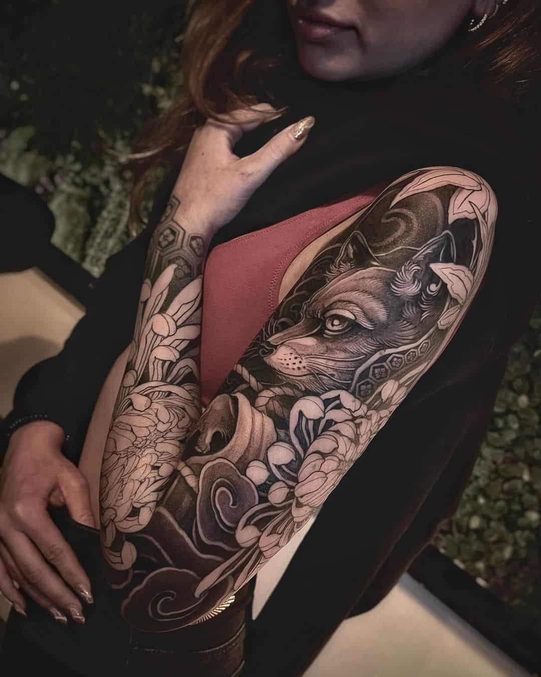 Fox tattoo by sheuda tattoo