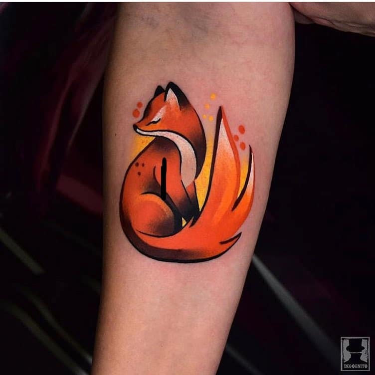 Fox tattoo design by ink ognito tattoo