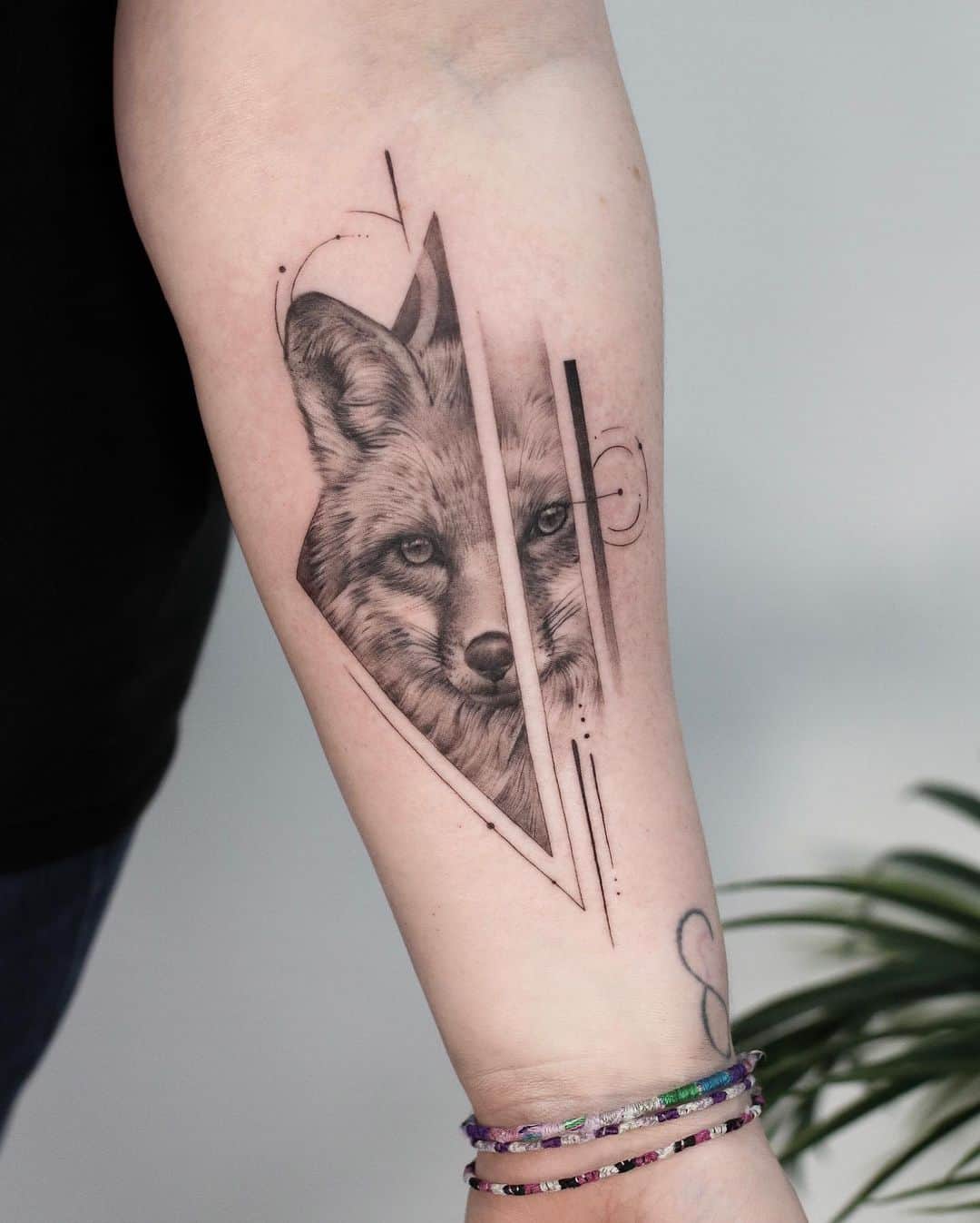 Tattoo uploaded by Joe  Clever fox Tattoo by Jasper Andres JasperAndres  geometry nature fox triangle  Tattoodo