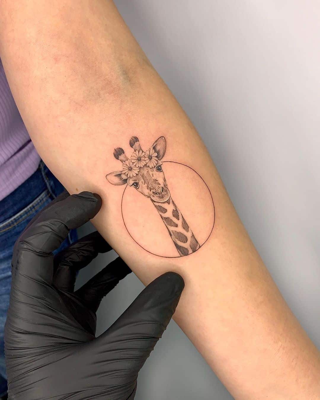 Giraffe tattoo by fabioamadeo