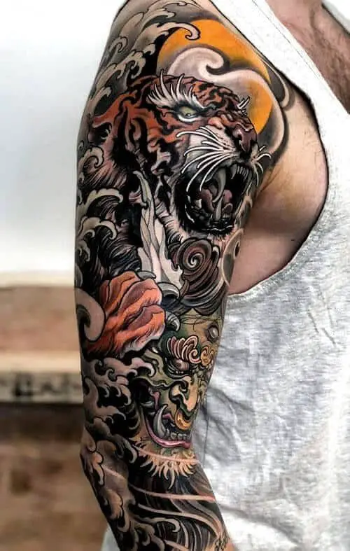Japanese tiger tattoo 1